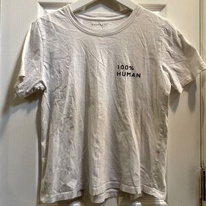 Everlane 100% Human White Baby Tee Size Small 100% Cotton